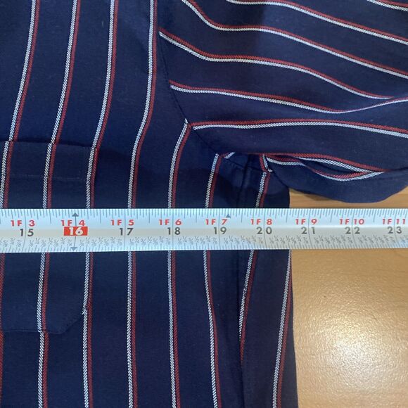 Grayson The Hero Button Down Shirt Navy Blue Red & White Stripes -Size Small / 1 - Picture 9 of 13